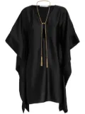 SIMONA CORSELLINI satin midi dress - Black