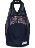 Alexander Wang deconstructed jersey top - Blue
