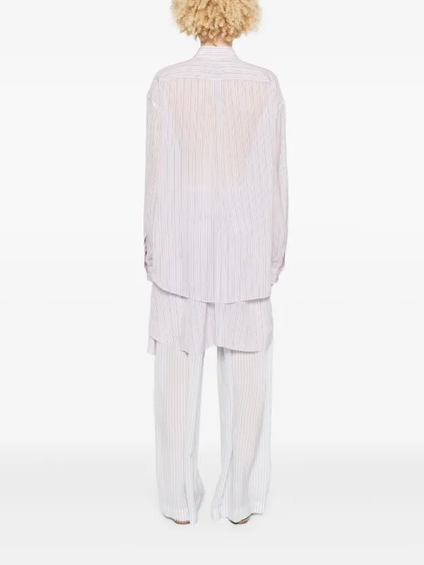 Alexander Wang ストライプ シャツ | パープル | FARFETCH JP