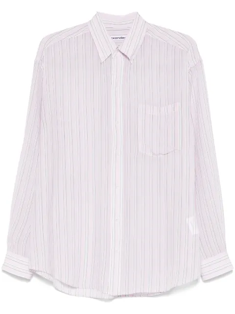 Alexander Wang camisa con rayas estampadas