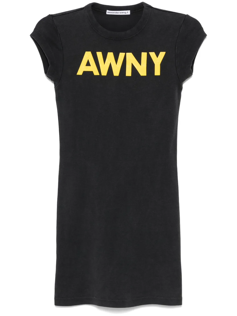 Alexander Wang vestido corto con logo gráfico | negro | Image 1
