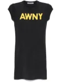 Alexander Wang graphic-logo mini dress - Black