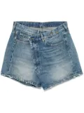 R13 Crossover denim shorts - Blue