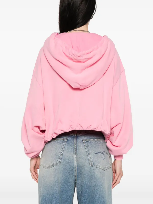 R13 zip-up Balloon Hoodie | Pink | FARFETCH