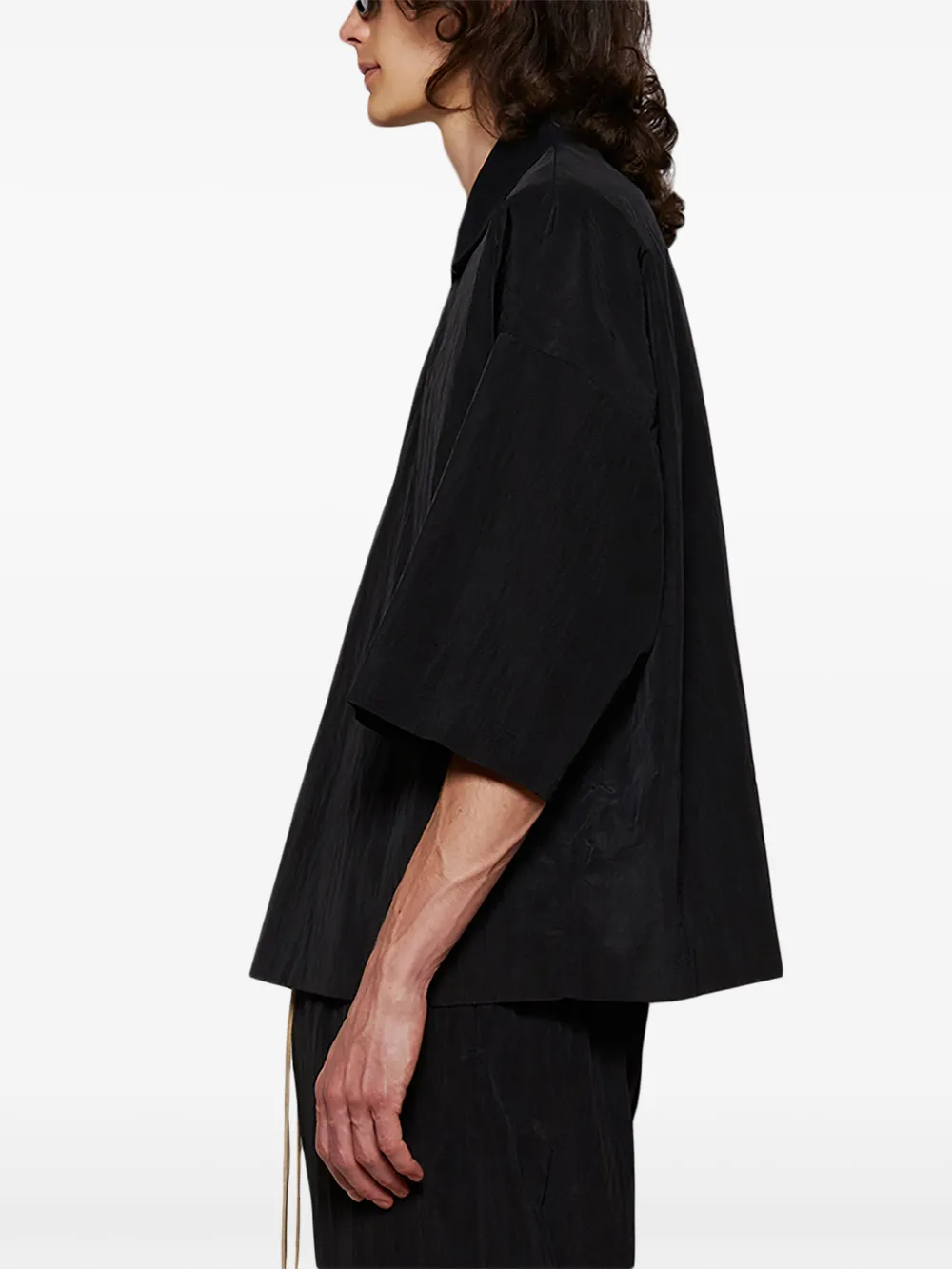FEAR OF GOD ESSENTIALS Ripstop poloshirt Zwart
