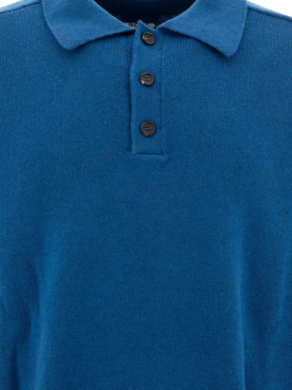BODE cashmere polo sweater Blauw
