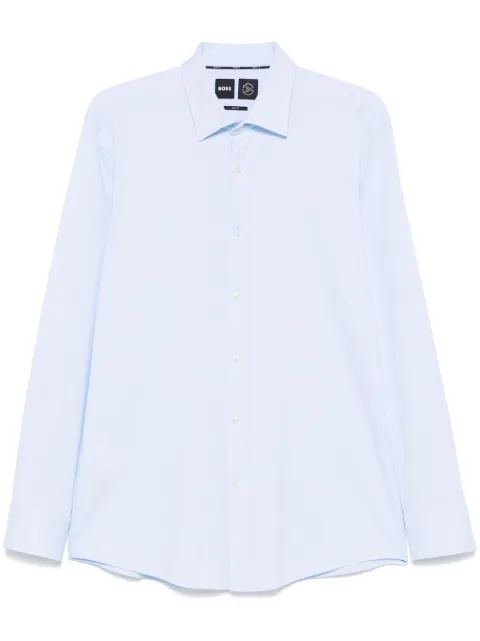 BOSS camisa con motivo en jacquard