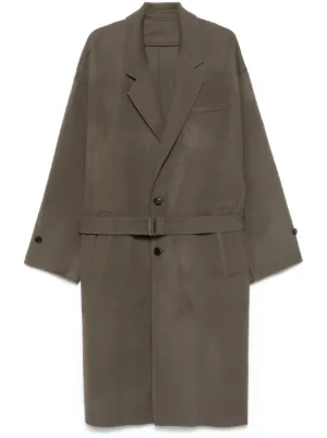 Sacai ドローストリング トレンチコート | グレー | FARFETCH JP