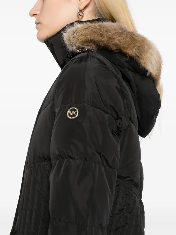 Michael Michael Kors シェブロン パデッドコート | ブラック 