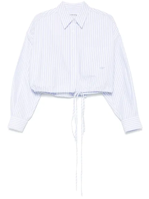 Alexander Wang striped cropped shirt