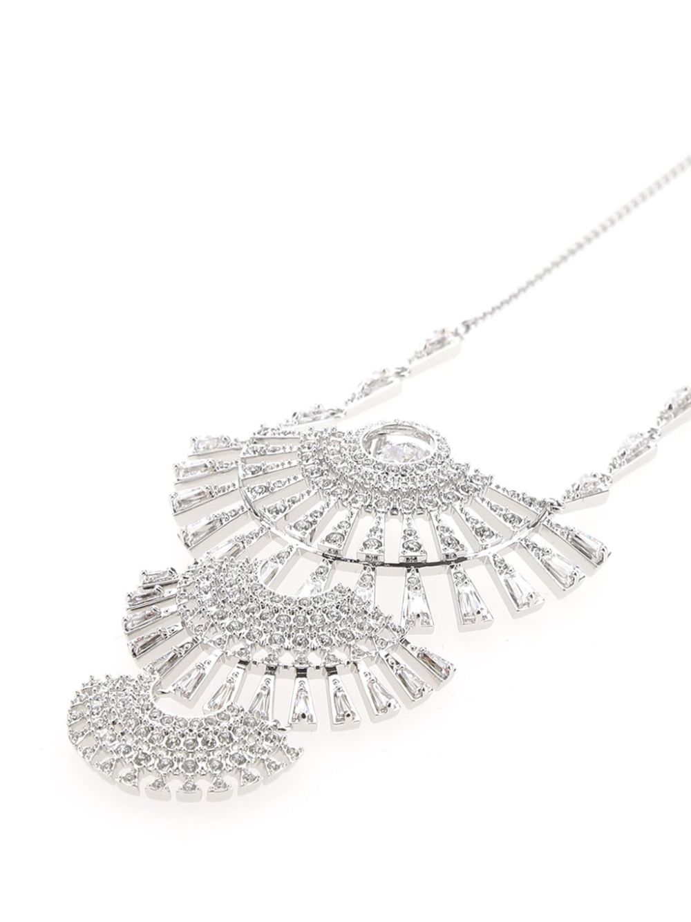 Swarovski Sparkling Dance Dial Up necklace - Zilver