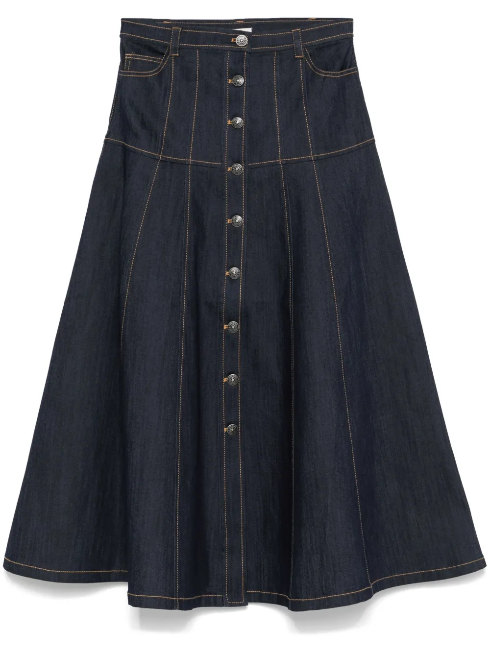 Cinq A Sept Midi-rok Blauw