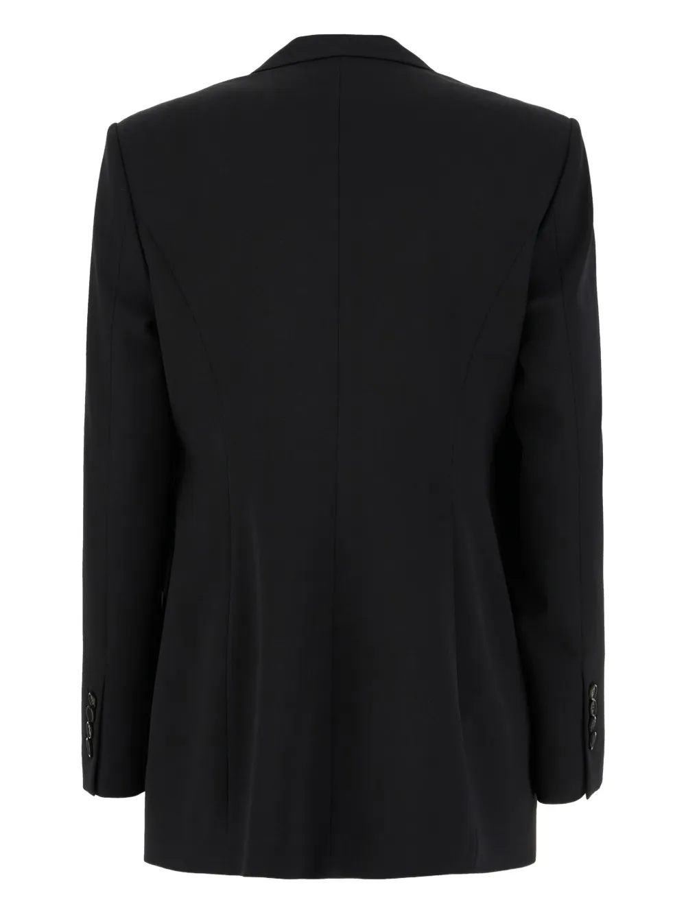 Juunj Peak-lapel Blazer In Black