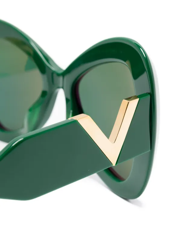 VALENTINO GARAVANI EYEWEAR Occhiali Da Sole V-Gold III Verde