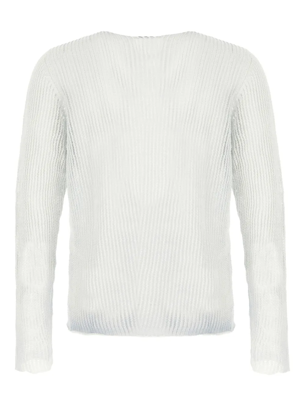 Avant Toi ribbed crew-neck sweater - Wit