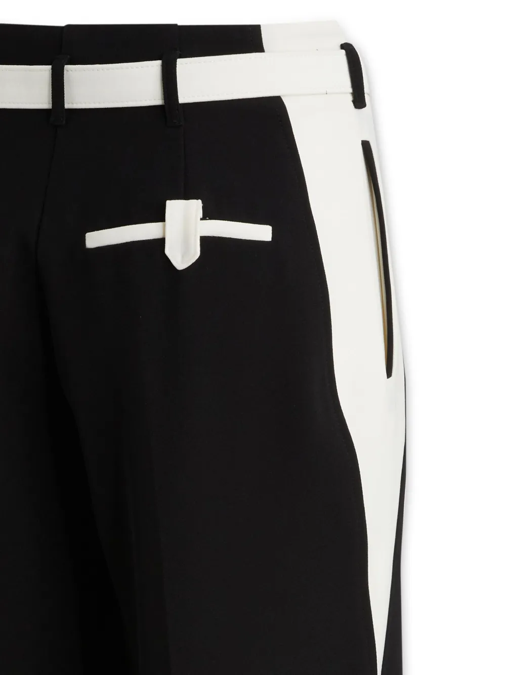 Simona Corsellini Two-tone Trousers In Black