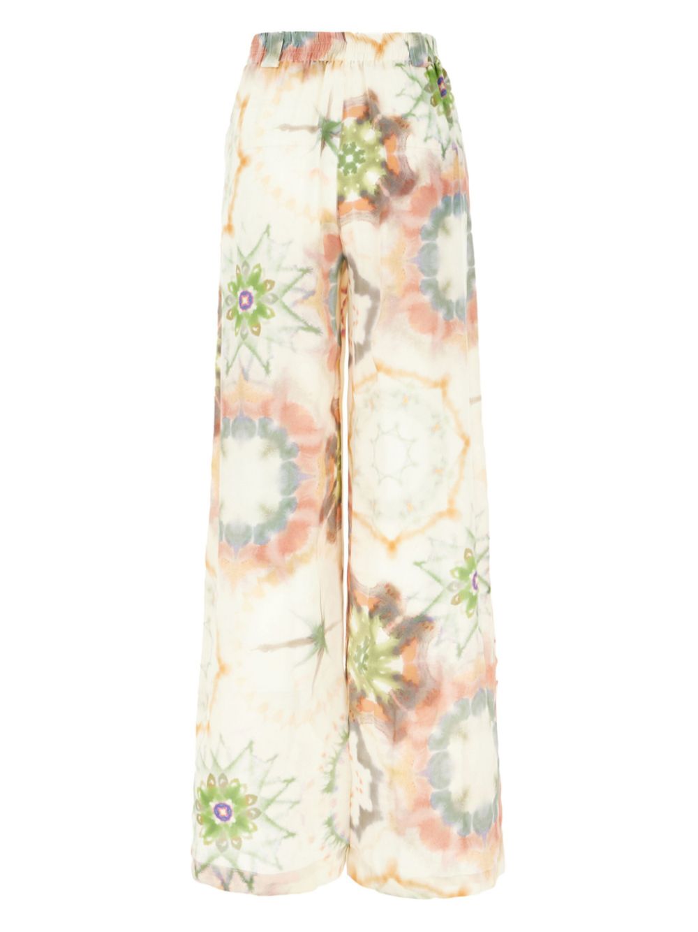 Momoni abstract-print trousers - Wit