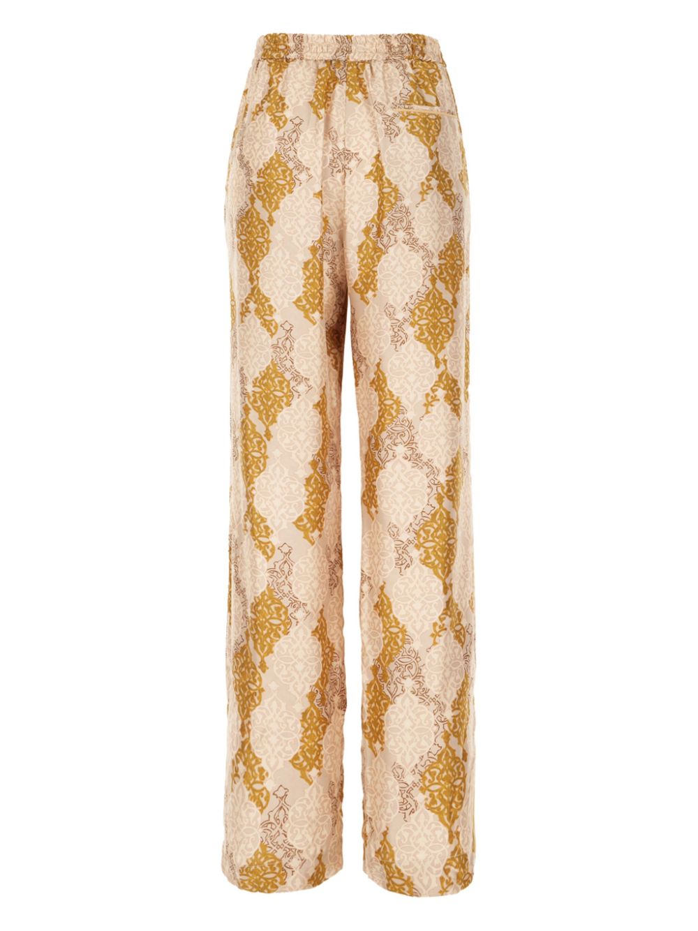 Momoni abstract-print trousers - Beige