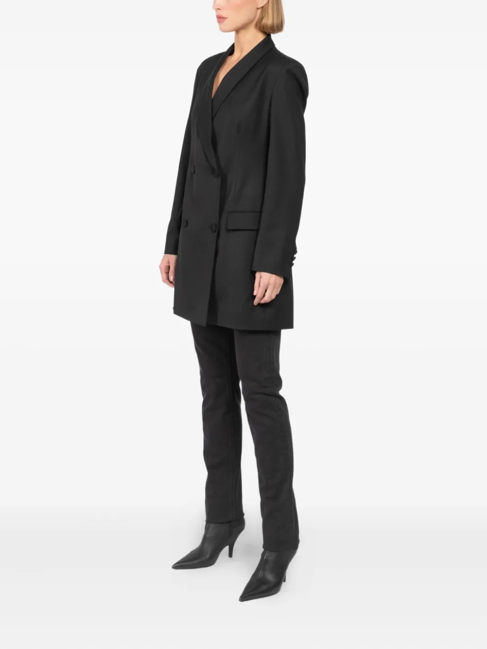 Twp Wool Blazer In Black
