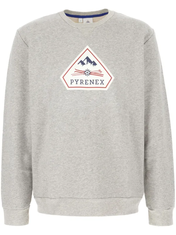 Pyrenex Logo Print Sweatshirt Grey FARFETCH IE