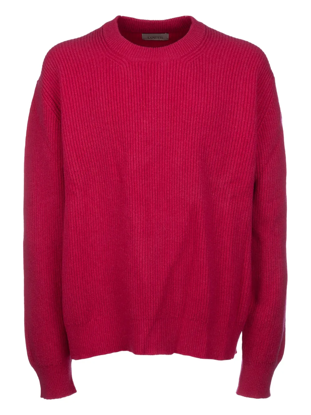 ribbed crew-neck sweater