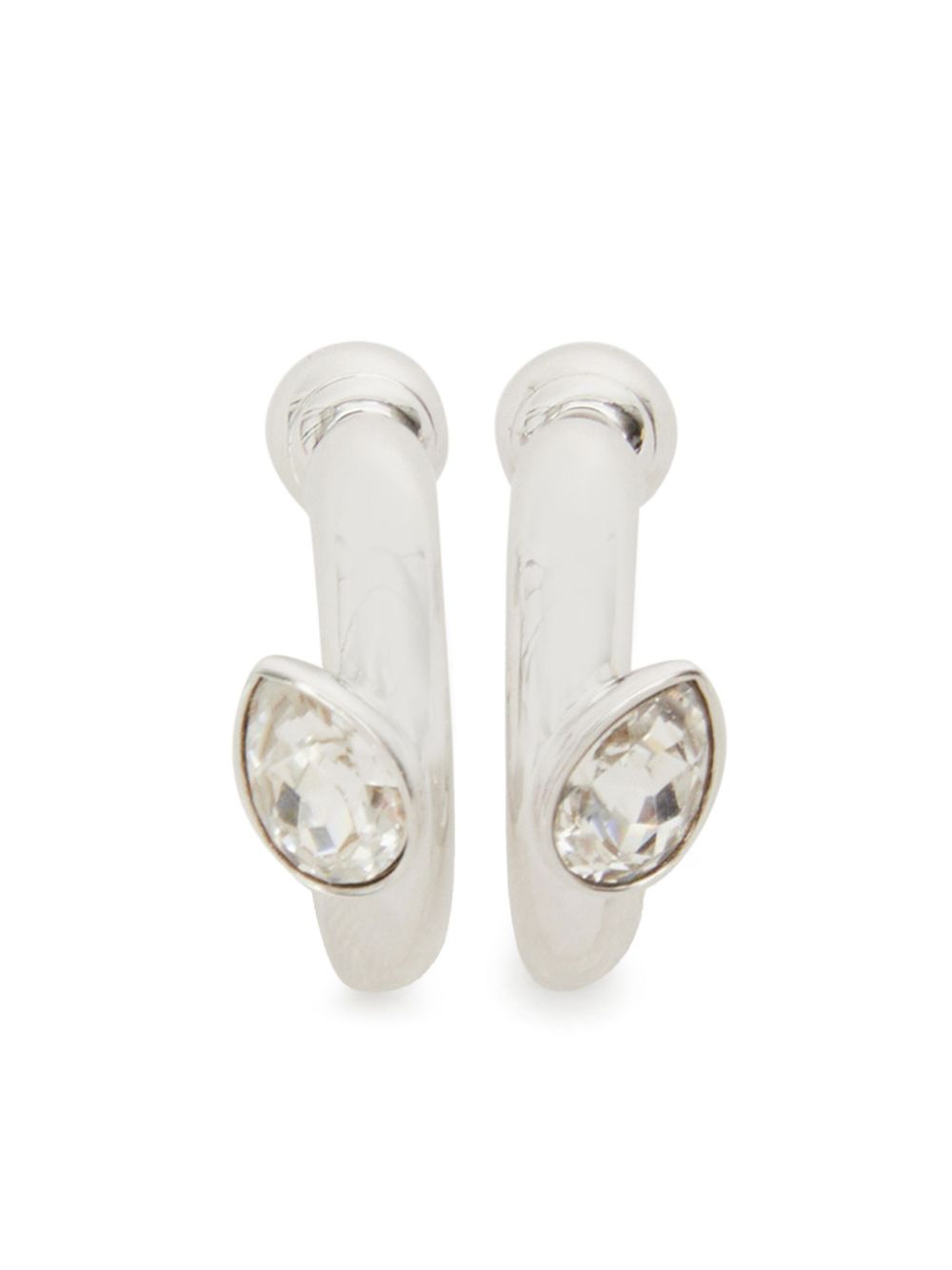 Swarovski Dextera Hoop Earrings (set Of Three) In White