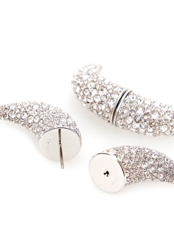 Swarovski Luna ピアス | シルバートーン | FARFETCH JP