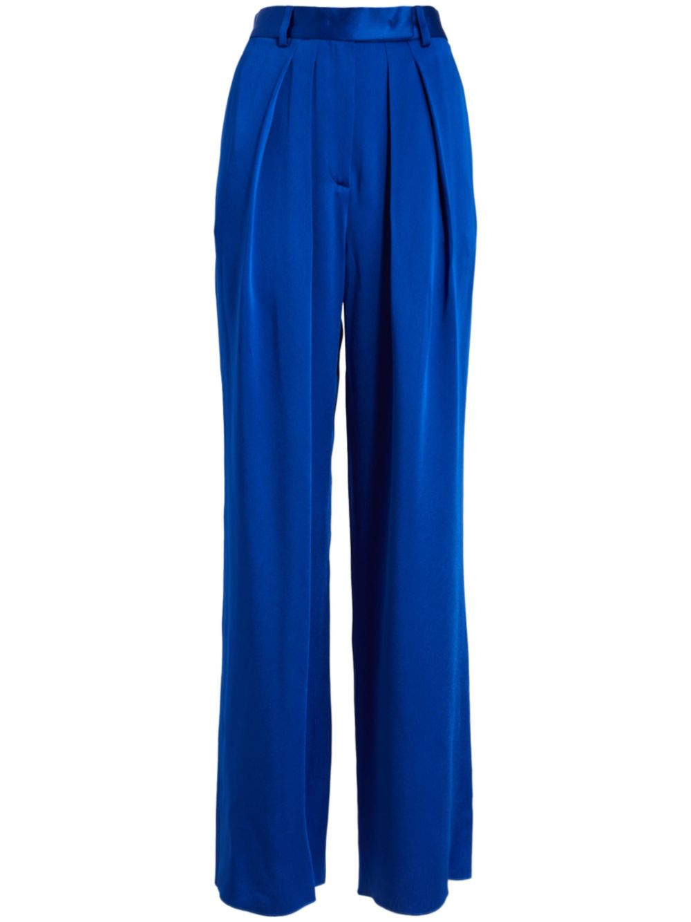 satin-trim palazzo pants