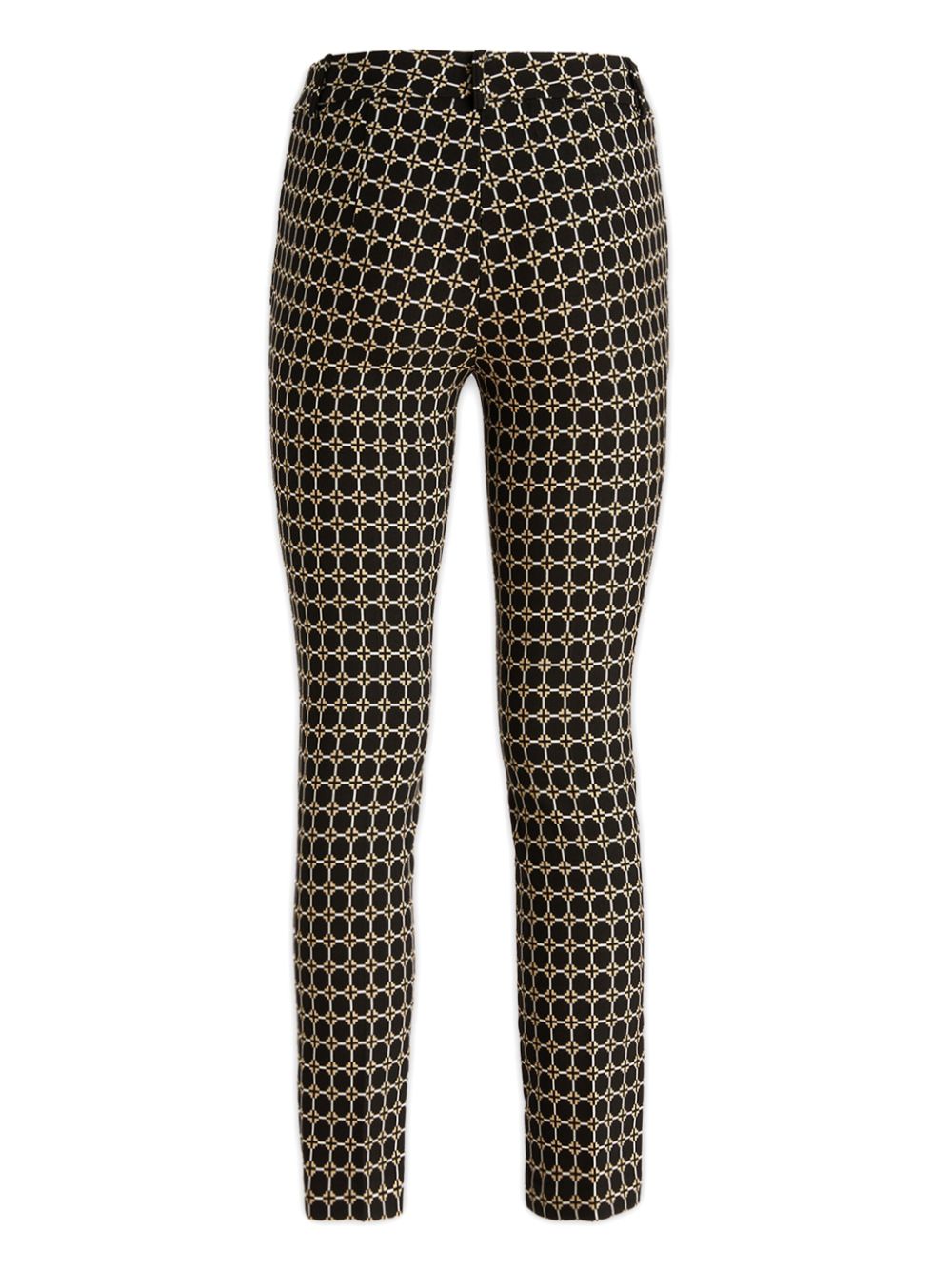 SIMONA CORSELLINI patterned trousers - Zwart