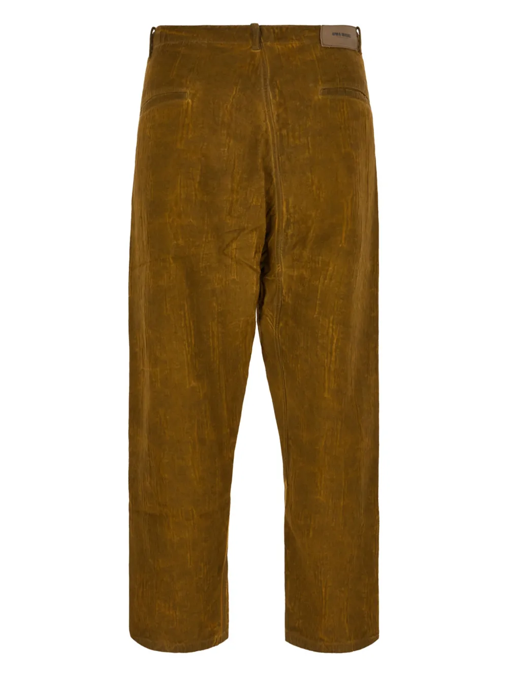 Uma Wang leather straight trousers - Bruin