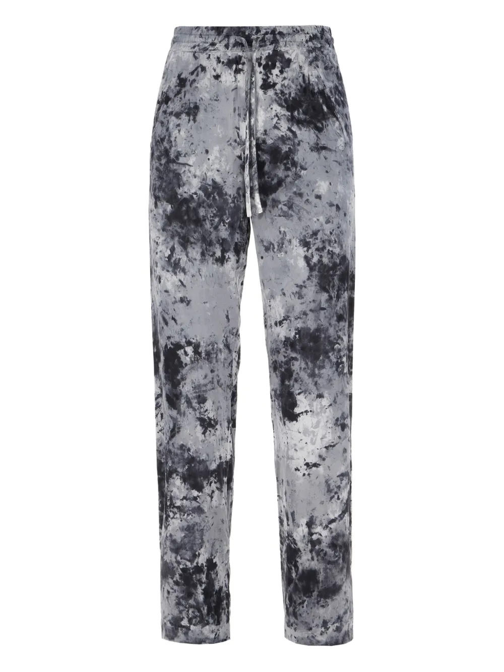 Avant Toi tie-dye drawstring trousers Grijs