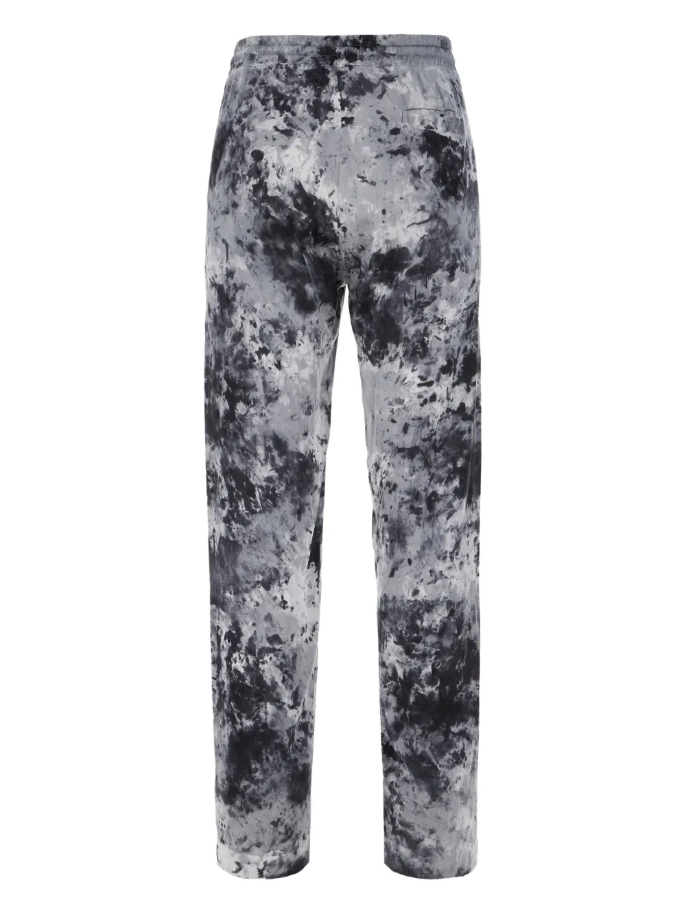 Avant Toi Broek met trekkoord en tie-dye print Grijs