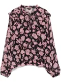 BOSS floral-print blouse - Black