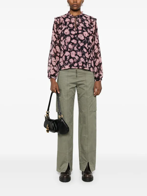 BOSS floral-print Blouse Black FARFETCH PH
