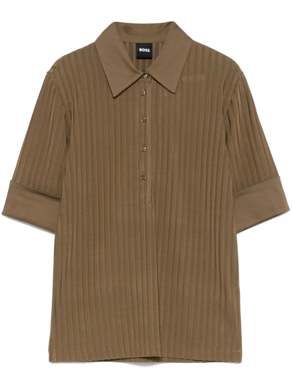 ribbed polo top