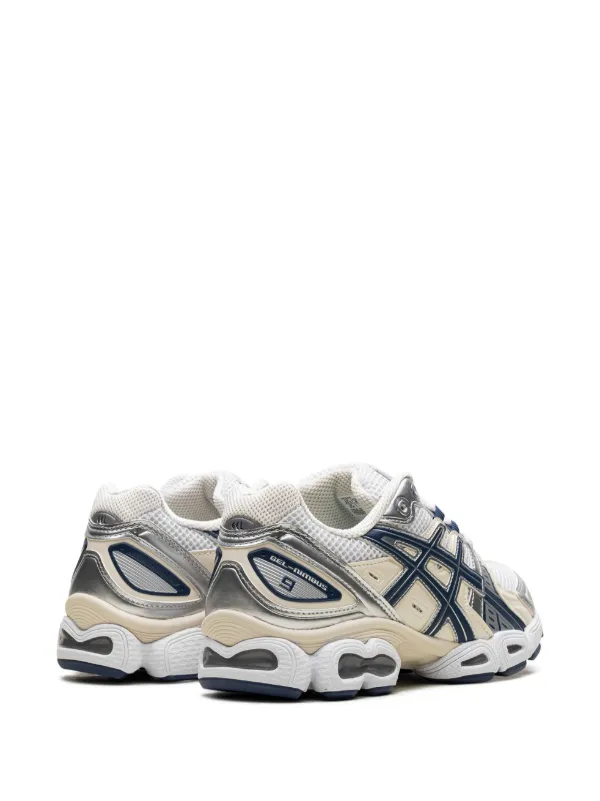 [ASICS] GEL-NIMBUS 9 - WHITE/INDIGO BLUE ☆ ASICS Gel-Nimbus 9 White Indigo Blue | 1201A424-103 | Laced