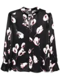 BOSS floral-print blouse - Black