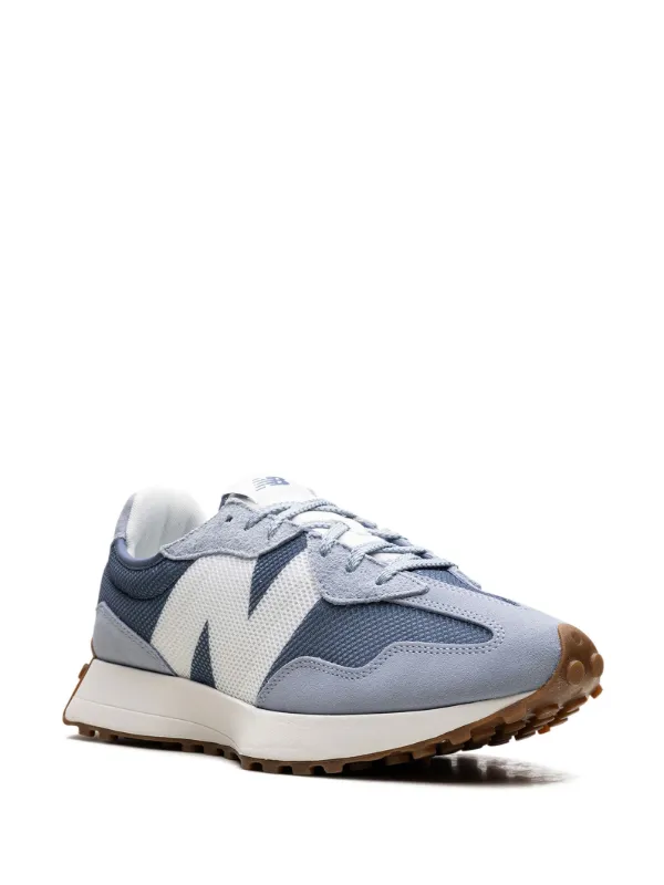 波形ソール スニーカー 42 ホワイト/ネイビー/ブルー New Balance 327 