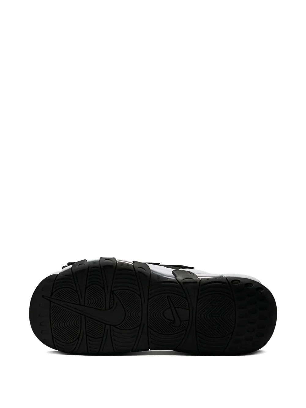Nike Air More Uptempo "Black White Red" slides