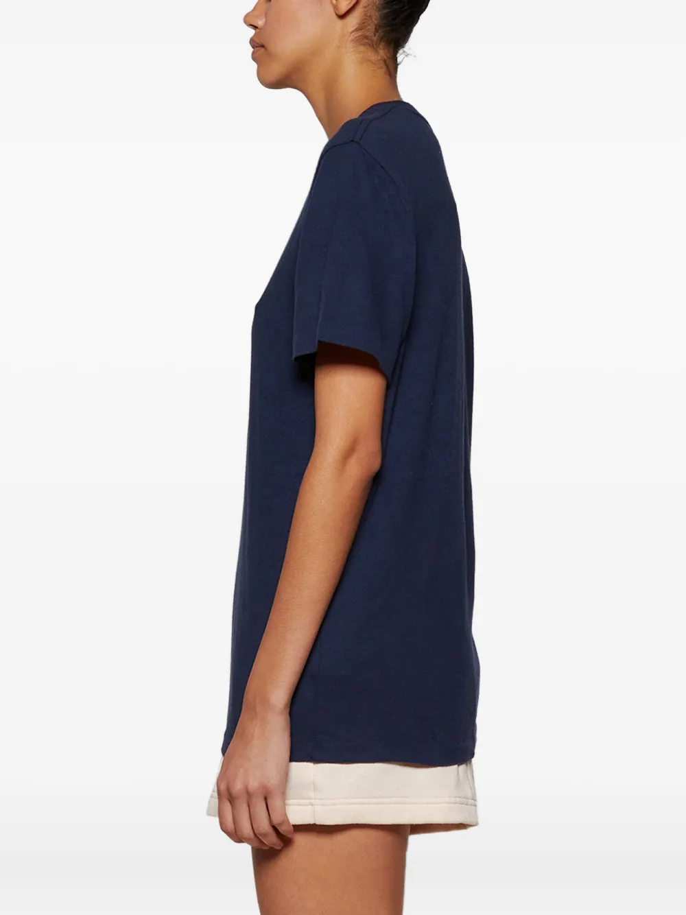 Sporty & Rich Beverly Hills T-shirt met borduurwerk Blauw
