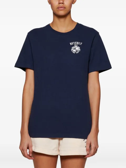 Sporty & Rich Beverly Hils crest-embroidered T-shirt