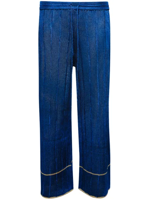 Calle Del Mar wide-leg ribbed trousers