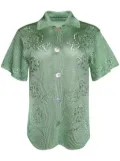 Calle Del Mar Vine Floral shirt - Green