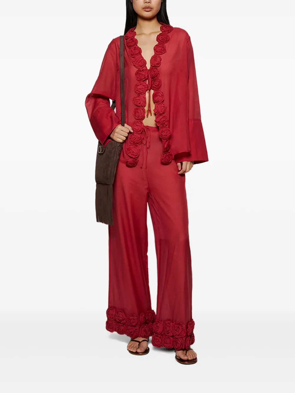 Oséree Rose trousers - Rood