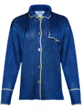Calle Del Mar long-sleeve ribbed shirt - Blue