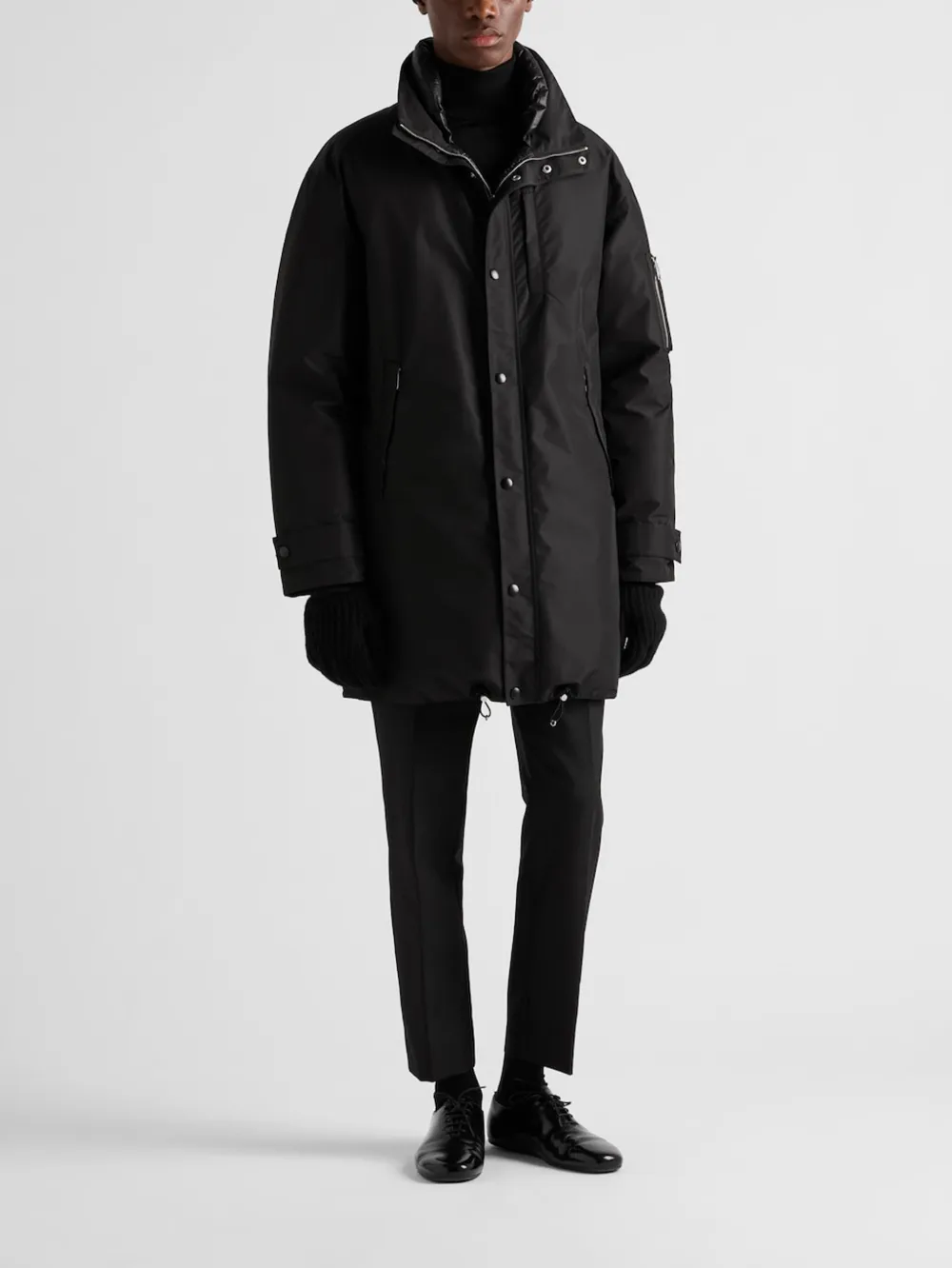 Prada Technical Fabric Jacket Zwart