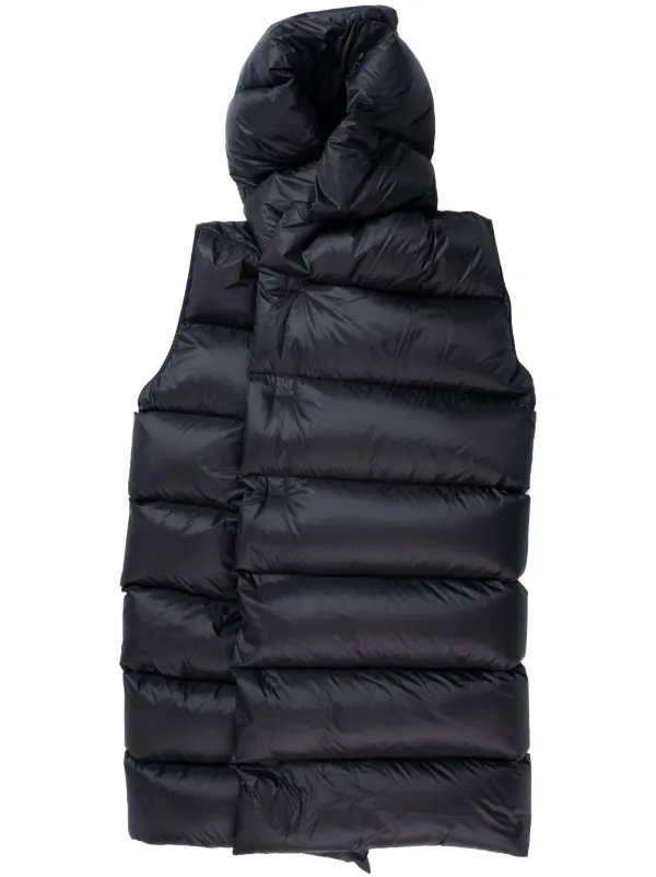 Rick Owens Hooded Gilet | Black | FARFETCH TR