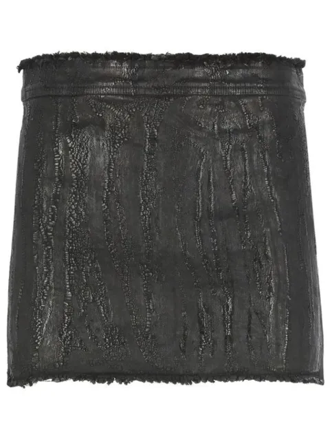 Rick Owens denim mini skirt