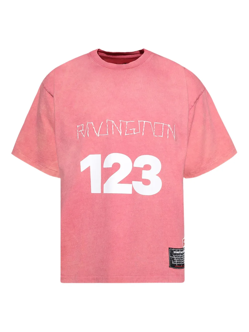 RRR123 t-shirt en coton | rose | Image 1