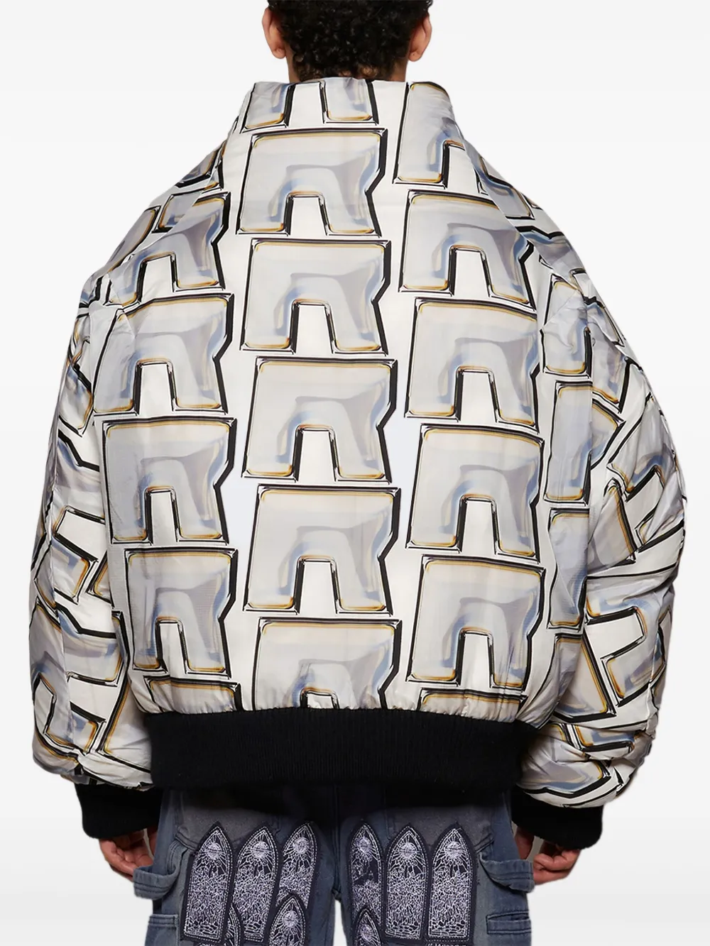 Rrr123 Abstract-pattern Print Jacket